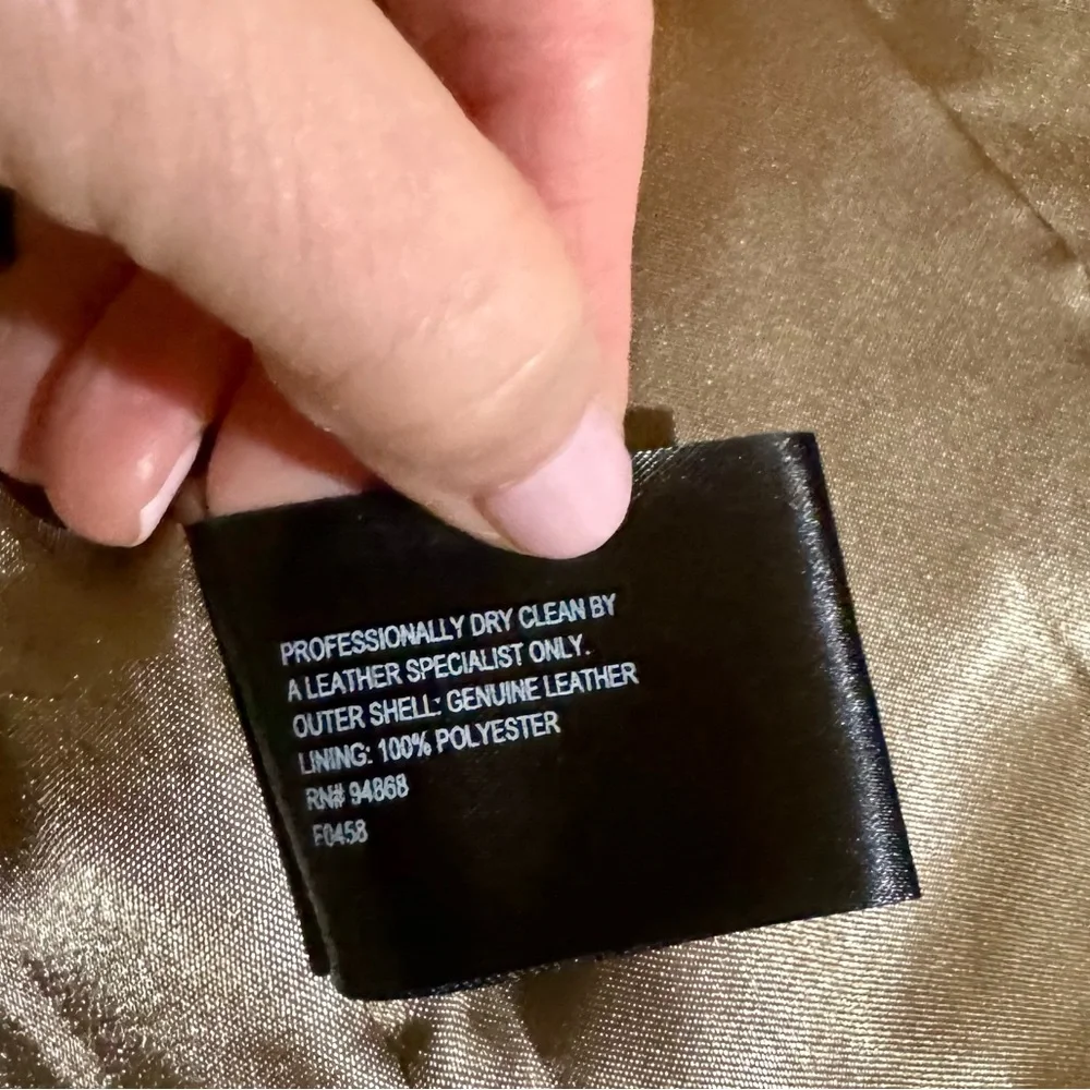 Bernardo Bronze Leather Jacket - Picture 6 of 6